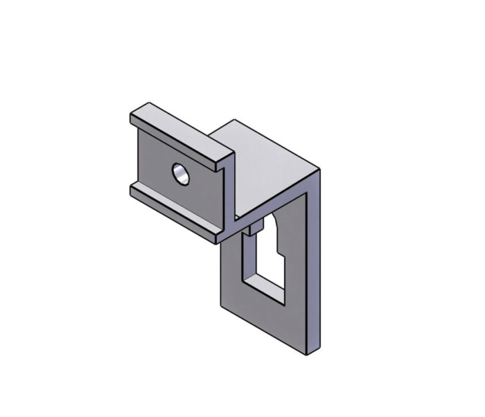 THREE INCH STANDOFF KEY HOLE - NW-PB