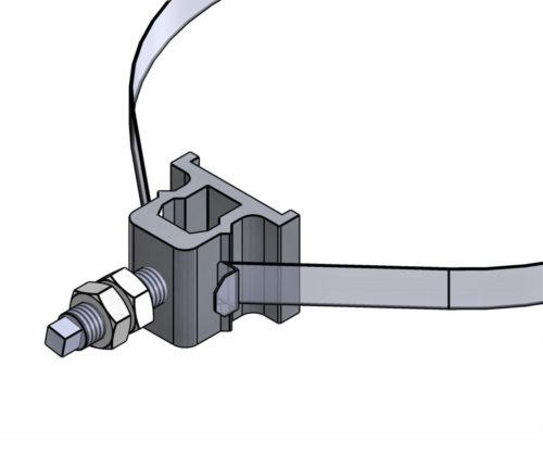 QuickBand Connector Block with Stainless Steel Stud